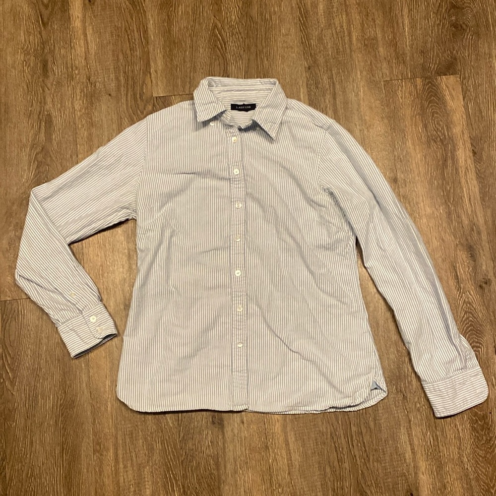 Lands End Cotton Button Up